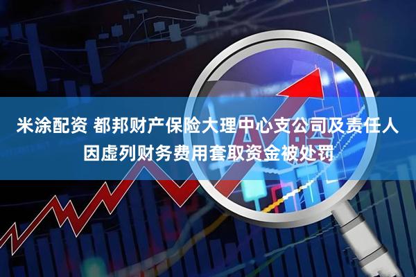 米涂配资 都邦财产保险大理中心支公司及责任人因虚列财务费用套取资金被处罚